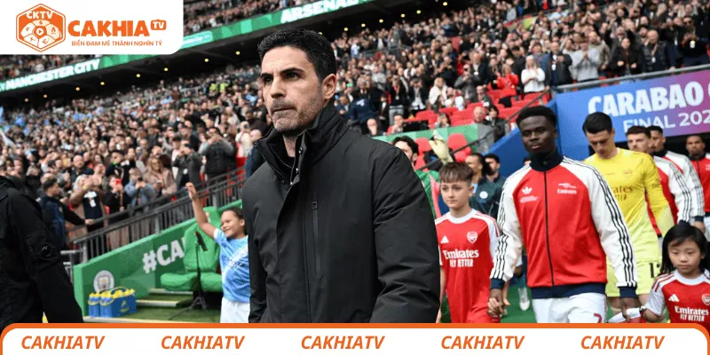 Mikel Arteta thất vọng khi Arsenal thua Man City Carabao Cup 2026